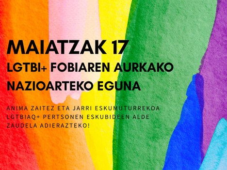 17 de mayo: Día Internacional Contra la LGTBI+fobia