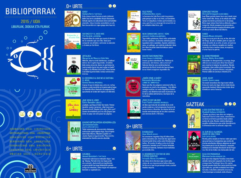  “Biblioporrak 2015” ya está disponible 