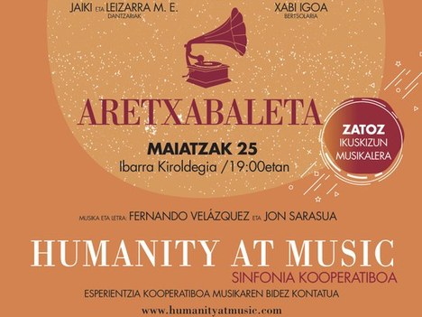 “Sinfonia Kooperatiboa” sonará en Ibarra kiroldegia de Aretxabaleta el próximo 25 de mayo