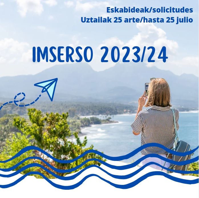 Abierto el plazo de presentación de solicitudes para la temporada 2023-2024 del programa de turismo del Imserso