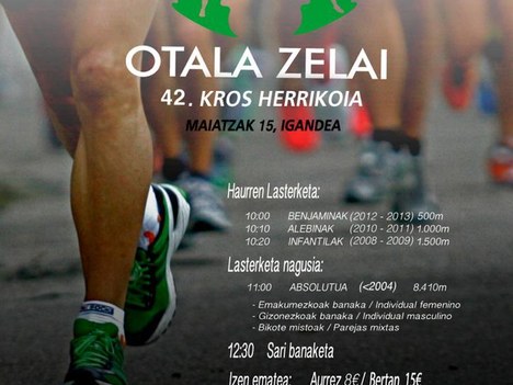 Abierto el plazo para participar en la carrera popular de Otala Zelai