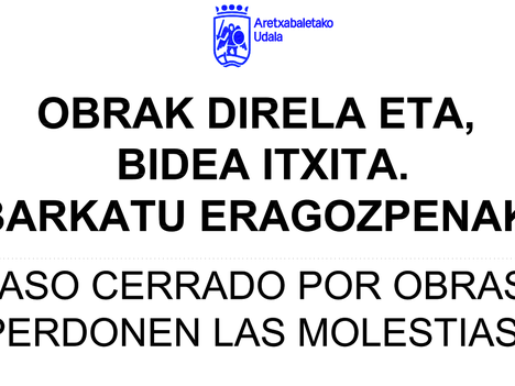 Cierre al tráfico rodado de la calle Santakurtz a partir del lunes