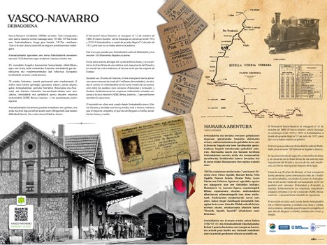 El ferrocarril Vasco-Navarro a su paso por Aretxabaleta