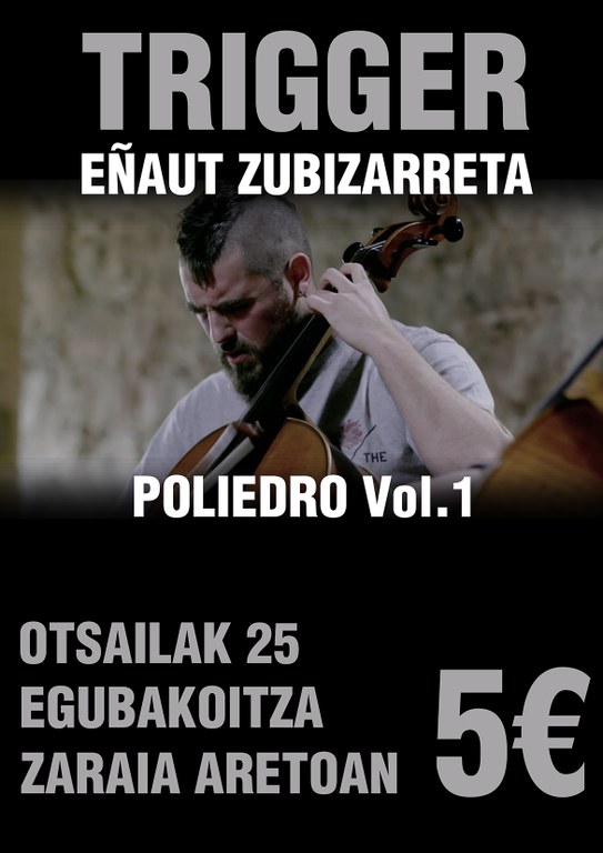 El músico aretxabaletarra Eñaut Zubizarreta presentará el viernes su trabajo ‘Poliedro Vol.1’