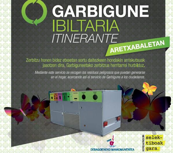 Garbigune itinerante en Aretxabaleta