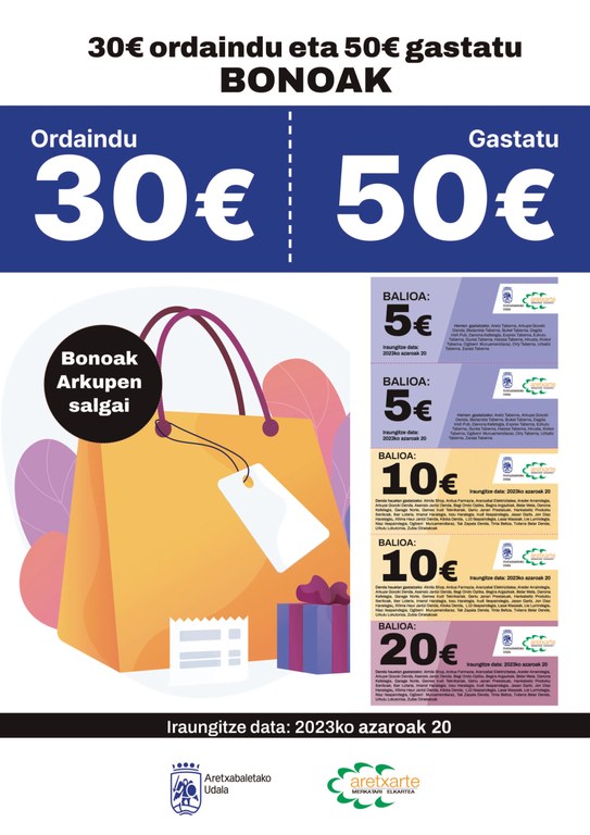 Gracias a la segunda campaña de bonos, se movilizarán 37.500€ en compras en el comercio local