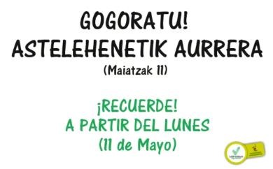 La Mancomunidad reanudará varios servicios de recogida de residuos interrumpidos por el COVID19