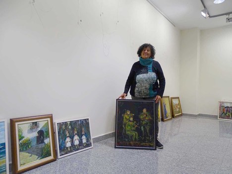 La pintora arrasatearra Marga Zubia expone en Arkupe