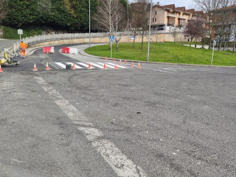 Las obras de canalización ejecutadas por la Diputación Foral de Gipuzkoa se encuentran en fase de finalización.