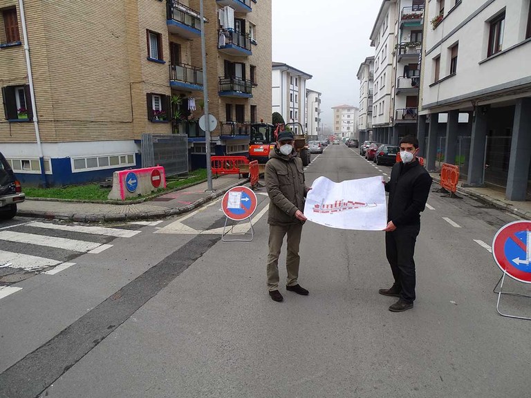 Las obras de la calle Santakurtz arrancarán el lunes en su primera fase