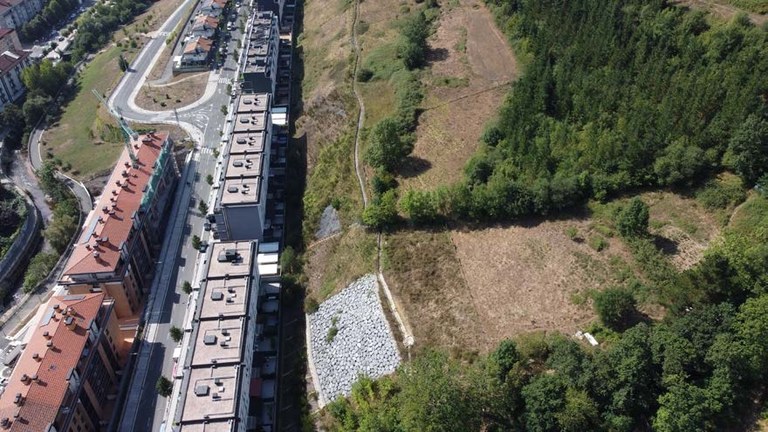 Las obras para estabilizar el talud de Txarapea comenzarán el 1 de marzo si el tiempo acompaña