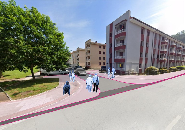 Mejora de accesibilidad del cruce de Bedarreta