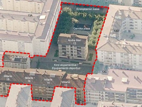 Modificación puntual de las Normas Subsidiarias en las parcelas de los edificios Andra maria nº 12 y Mitarte nº 12