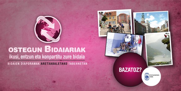 Ostegun bidaiariak: diaporamas en los bares de Aretxabaleta