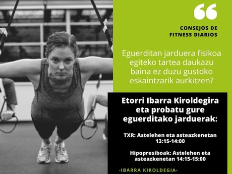 Plazas libres en algunas actividades del polideportivo