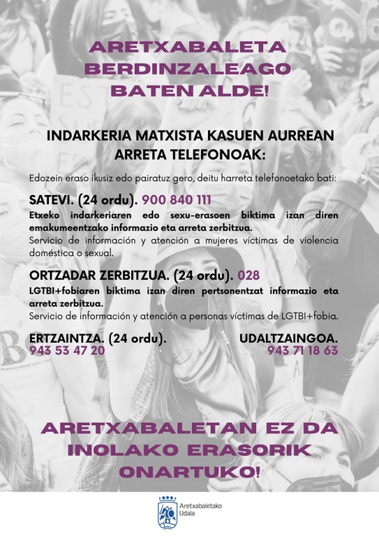 Por un Aretxabaleta mas igualitario