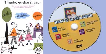 Reparto del DVD 'Kantu eta Jolasak' y consejos para padres y madres