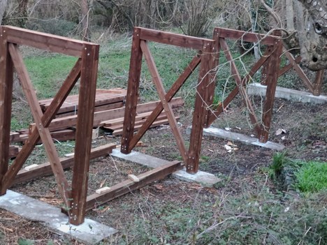 Robo en las obras del puente del bidegorri de Aozaratza