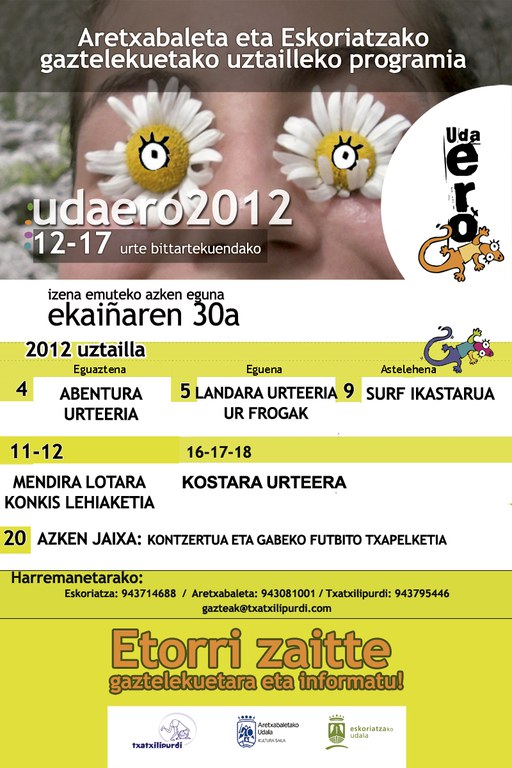 Udaero 2012 : programa de actividades 