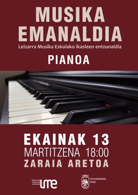 AUDICIÓN DEL ALUMNADO DE LEIZARRA MUSIKA ESKOLA