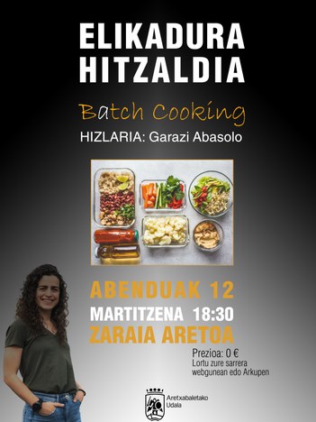 CHARLA SOBRE NUTRICION: BATCH COOKING