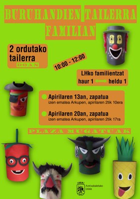 TALLER DE CABEZUDOS EN FAMILIA