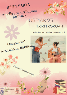 Cuenta cuentos. “Amelie eta xirrikituen jostunek”.
