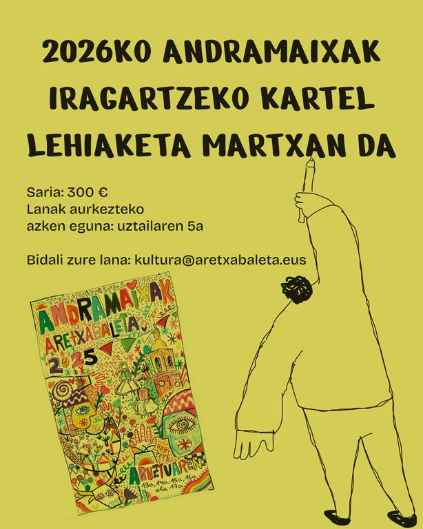 2026ko Andramaixetako kartel iragarlea aukeratzeko kartel lehiaketa
