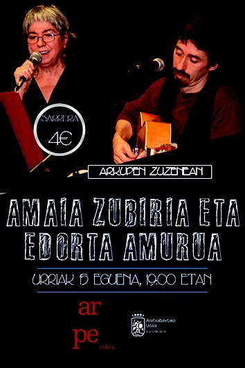 Amaia Zubiria eta Edorta Amurua 