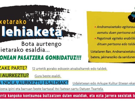 Andramaixetarako esaldi lehiaketa 2013