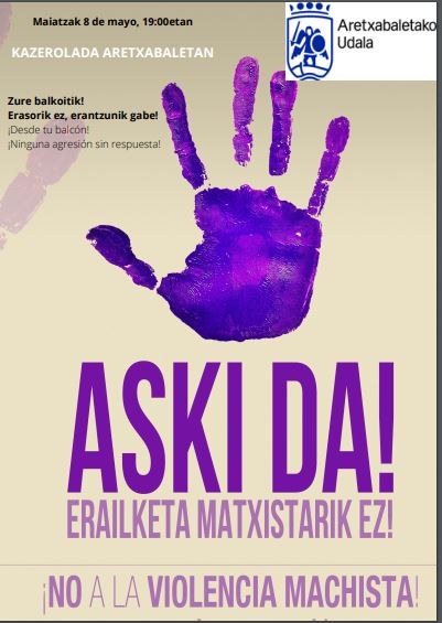 Angeluko erailketa matxista gaitzesteko lapiko-jotzea