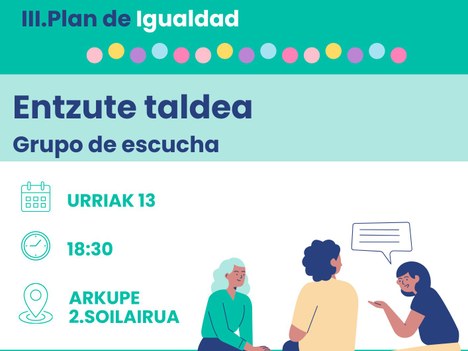 Aretxabaletako III. Berdintasunerako Planerako entzute taldea