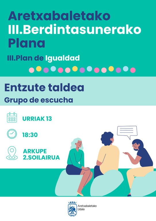 Aretxabaletako III. Berdintasunerako Planerako entzute taldea