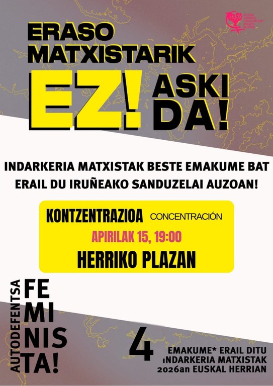 Aretxabaletako Udalak Iruñeko erailketa matxista gaitzesten du