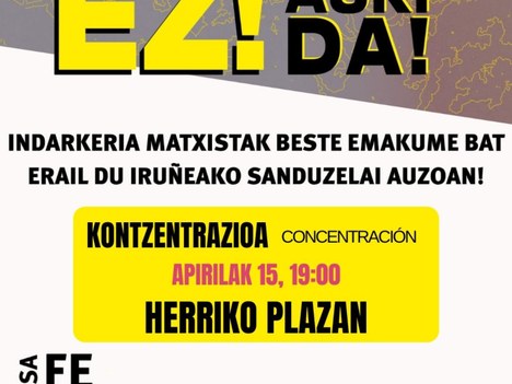 Aretxabaletako Udalak Iruñeko erailketa matxista gaitzesten du