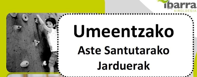 Aste Santurako jarduerak Ibarra kiroldegian