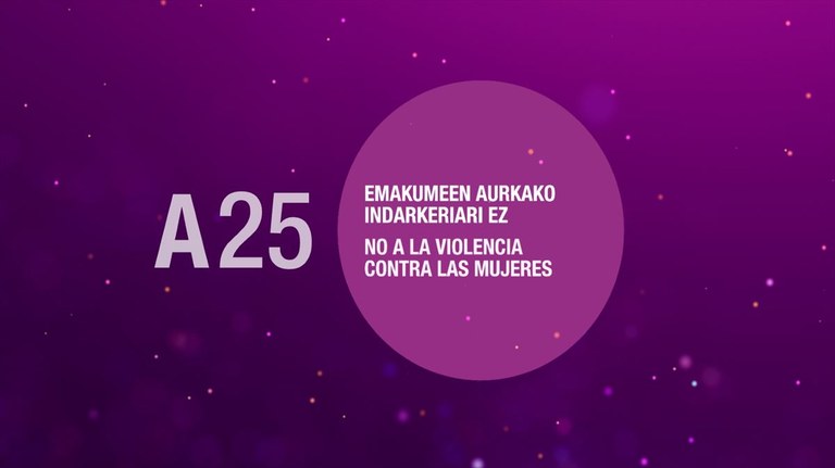 Azaroak 25eko adierazpen instituzionala: “Emakumeenganako* indarkeriaren aurkako nazioarteko eguna”