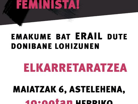 ELKARRETARATZEA. ERASORIK EZ, ERANTZUNIK GABE!