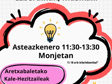 Gazteentzako jolasak, jarduera anitzak eta musika Aretxabaletan udan (uztailean eta abuztuan).