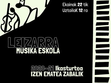 Leizarra Musika Eskola 2020-21 ikasturteko matrikula epea zabalik