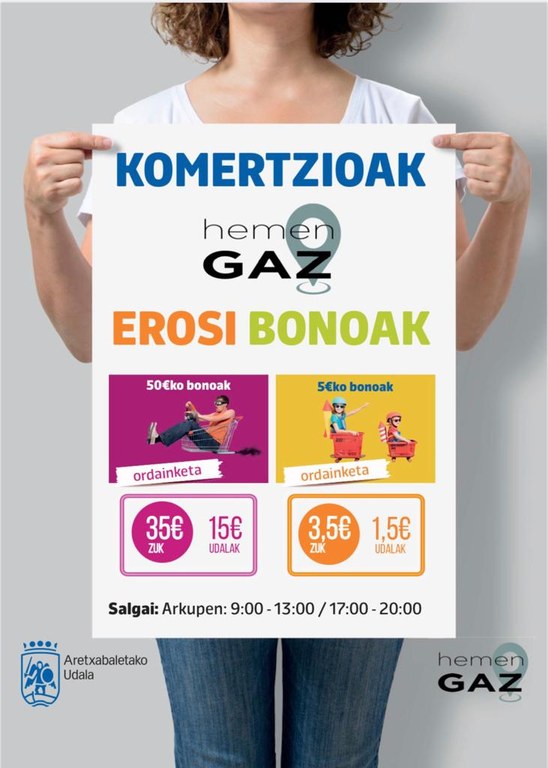 Kontsumo bonoek 139.000 euroko inpaktu ekonomikoa eragin dute tokiko merkataritzan