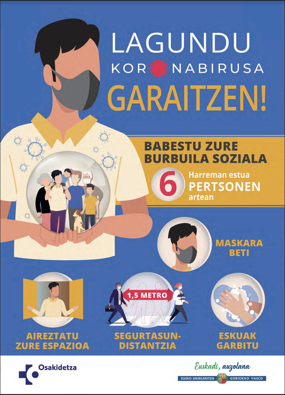 Koronabirusari aurre egiteko neurri zehatzak. Ohiko galderen erantzunak.