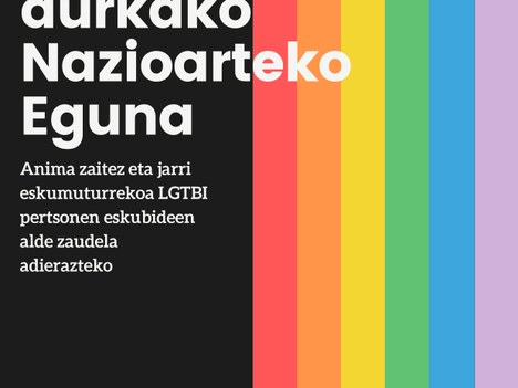 LGTBIFOBIAREN aurkako Nazioarteko  Egunaren adierazpen instituzionala