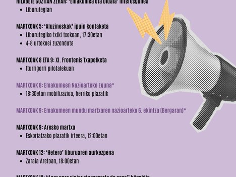 Martxoak 8 - Adierazpen instituzionala