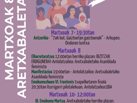 Martxoak 8 Aretxabaletan