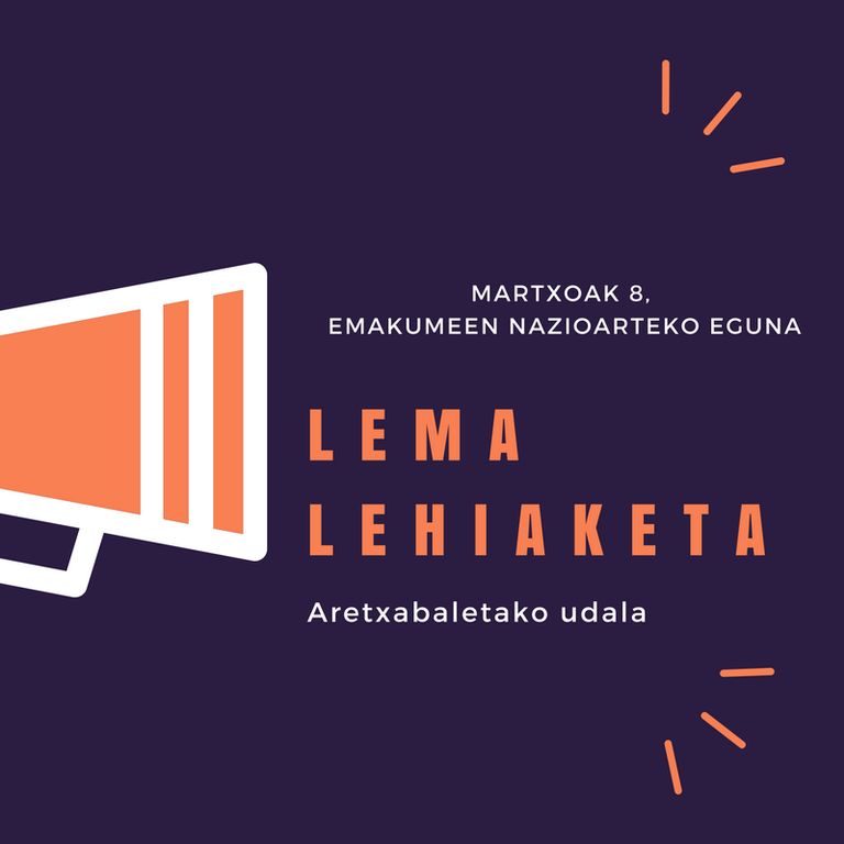 Martxoak 8: Emakumeen Nazioarteko Egunerako lema lehiaketa