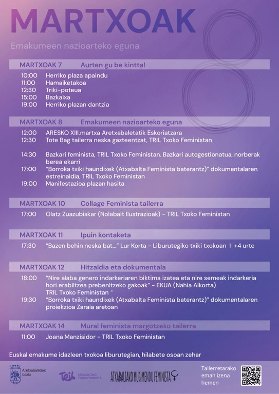 Martxoaren 8ko adierazpen instituzionala