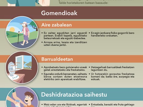 Bero handiko egunetarako gomendioak