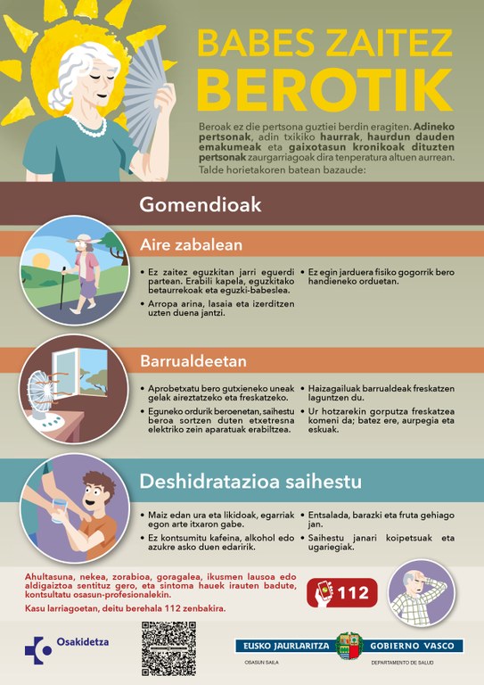 Bero handiko egunetarako gomendioak
