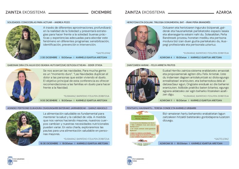 Prebentzioa eta komunitatearen inplikazioa oinarri hartuta, zahartzeari ikuspegi publiko-komunitario batetik heltzeko urratsak ematen ari da Udala Prebentzioa eta komunitatearen inplikazioa oinarri hartuta, zahartzeari ikuspegi publiko-komunitario batetik heltzeko urratsak ematen ari da Udala